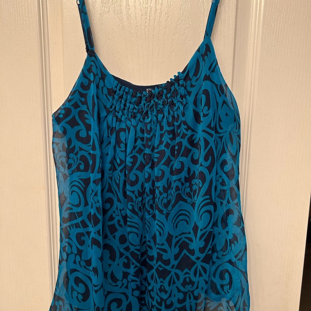 New York & Company spaghetti strap medium blouse